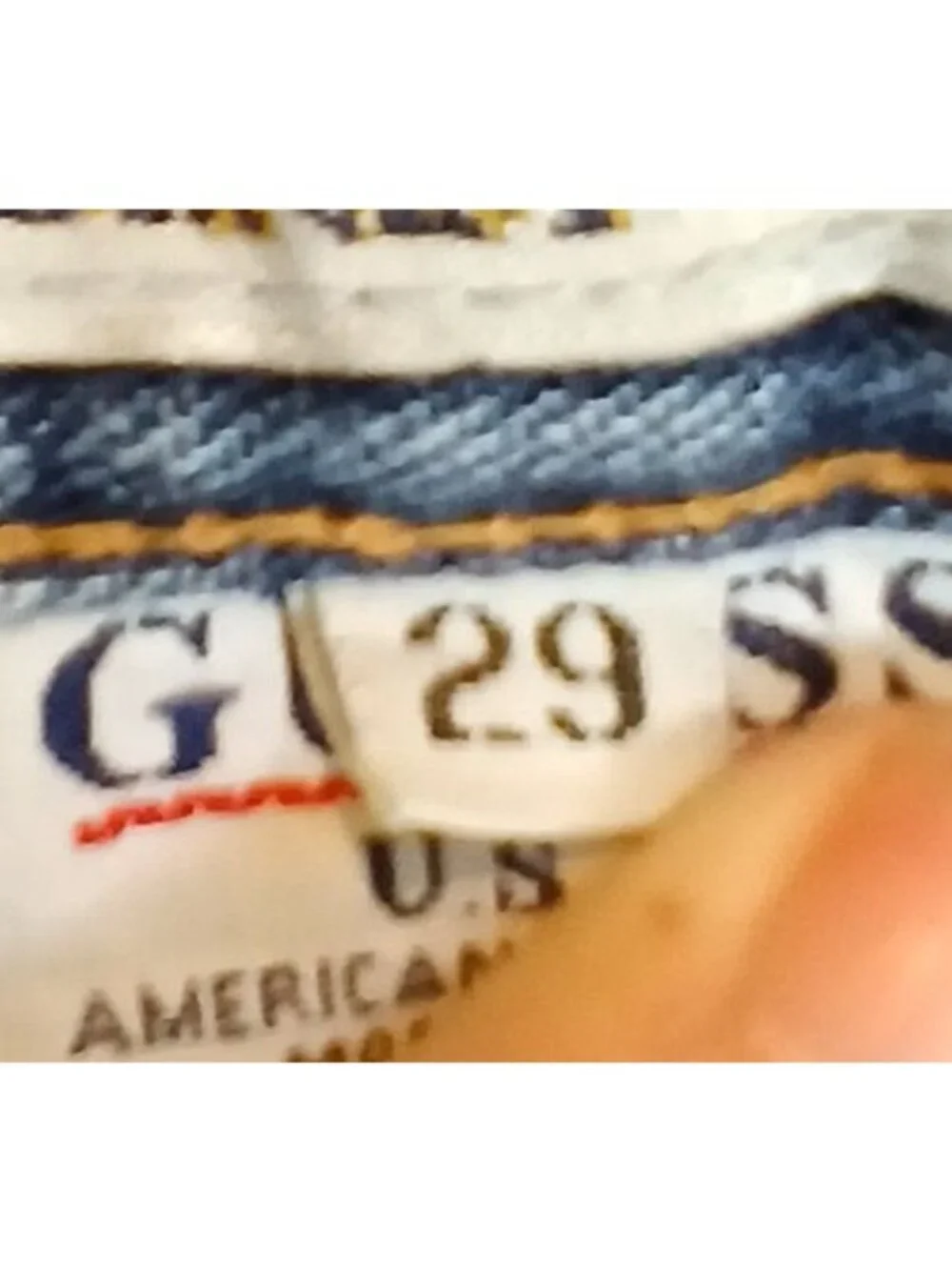 Guess Womens Denim Cargo Pants Size 29 Style 34815 100% Cotton Made USA #H-28 - Picture 4 of 14